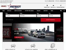 Tablet Screenshot of patriot-gmc.com